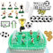 27 Stück dreidimensionale Fußballdekorationen, Kuchendekoration Fußball, WM-Fußballdekorationen, Dessert-Tischdekorations-Plug-Ins, geeignet für Fußball-Themenszenen, Geburtstagsfeiern