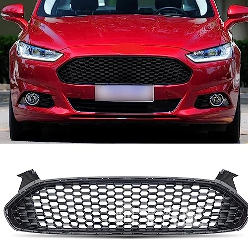 JoboJi Kühlergrille Front Bumper Grille für Ford Mondeo 2013 2014 2015 2016 Car,All Black