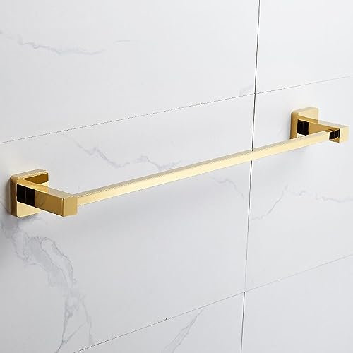 Handtuchhalter einfache Toilette Badewanne Handtuchhalter Badregal Hardware Anhänger, Kupfer Titan quadratisch Einzelstange