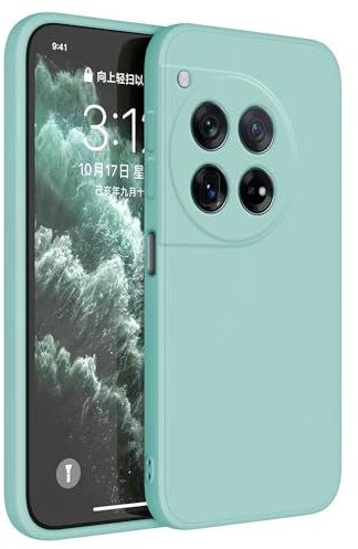 Topme Handyhülle Hülle Fur OnePlus 12 5G (6.82 Inches) Case Schutzhülle, Hautschutz Aus TPU Silikonhülle - Helles Cyan