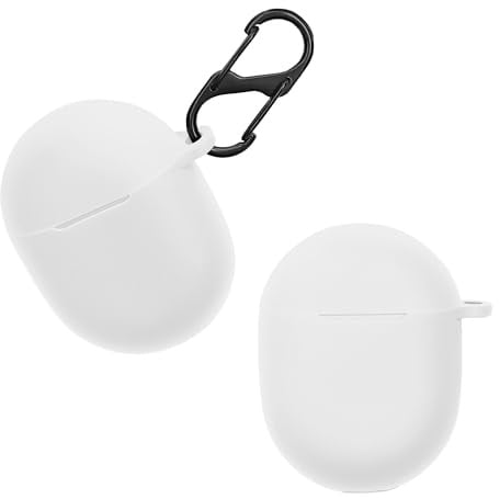 kwmobile Hülle kompatibel mit Google Pixel Buds A Series Hülle - Kopfhörer Case - TPU Silikon Cover - Schutzhülle in Weiß