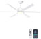 Ohniyou Ventilatore da soffitto con luci ventilatore industriale da 60 pollici telecomando e applicazione dimmerabile, motore DC ventilatore da soffitto esterno per patio soggiorno colore