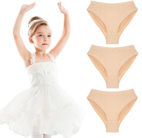 HOTUT Mädchen Unterhosen Tanz Baumwolle, 3er Pack Ballett Slips Mädchen Dance Panty Tanzen Unterwäsche, Ballett Dance Panty Für Kinder und Erwachsene