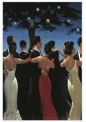 Kxzsey Leinwandposter Jack Vettriano 205, Schlafzimmerdekoration, Landschaft, Büro, Raumdekoration, Geschenk, 20 x 30 cm