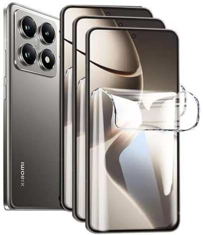SRSRROP Películas Hidrogel para Xiaomi 14T/14T Pro 5G (6.67) | 3 Piezas TPU Protectores de Pantalla Película,HD transparente film protectora,Alta sensibilidad