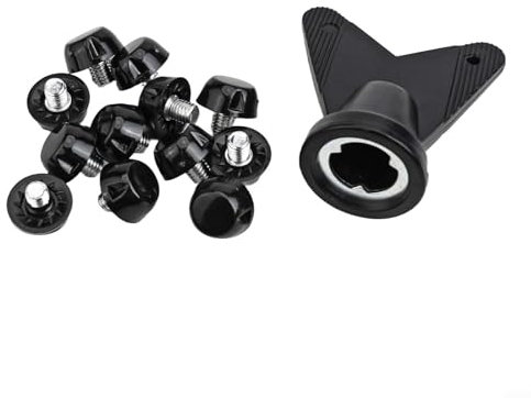Non Slip Football Boot Studs, Set of 12, Ideal for Rugby and Hiking Applications (7MM)