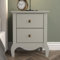 Galano Stella Table de chevet à 2 tiroirs – Organisateurs d'armoires modernes et rangement pour chambre à coucher – Console pour entrée, couloir ou salon (gris)