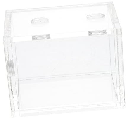 Angoily Wassertank Aquarium Luftschlauch Becher Trockengestell Teichheizung Aquariumpumpe Pumpenkorb CPU Wasserkühlblock Behälter Ablasshahn Vorratsbehälter Tanks Pool Acryl Transparent