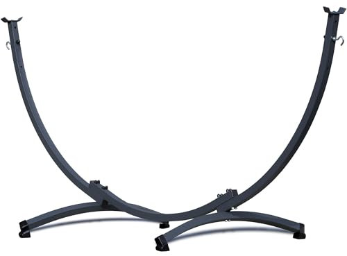 Potenza Gestell Hängemattengestell Für Garten und Balkon - Kompakt - Länge 250cm, Maximale Belastung 200 kg I Gestell für Hängematte, Rahmen aus Stahl wetterfest