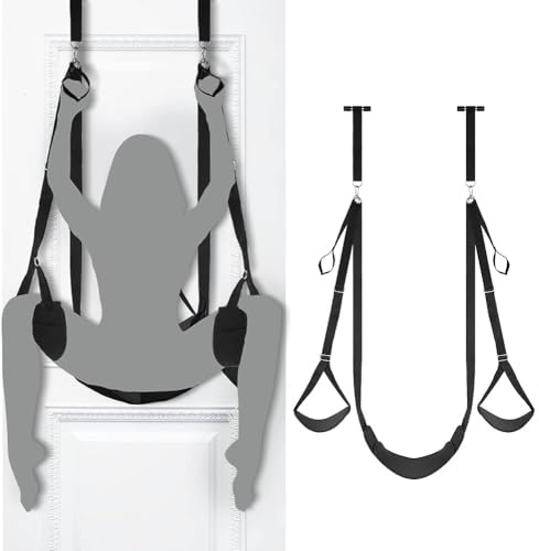 SAHOOSAFETY Columpio del amor Columpio sexual Set de bondage Columpio sexual for parejas Columpio del amor for el Juguetes sexuales for hombres y mujeres(Schwarz)
