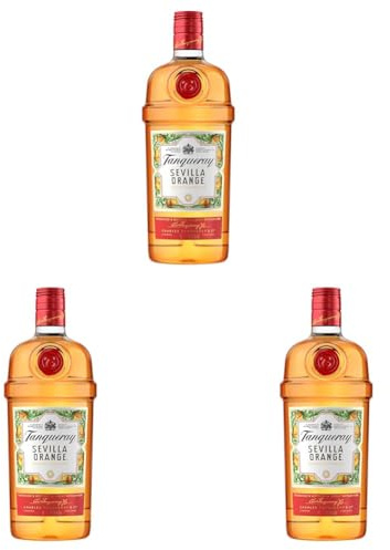 Tanqueray Flor de Sevilla Gin | Köstliche Orangenaromen | Perfekt für Cocktails & Abende mit Freunden | Exzellent in Gin Tonic | 41,3% vol | 1000ml Einzelflasche | (Packung mit 3)