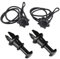 Pizgear Correa for Bandeja Trasera de Paquetes, for Seat Ibiza 2009-2017, for Maletero de Coche, con Clips, Bandeja, Colgador, Gancho pivotante, cordón. Gancho de Carga para Maletero de Coche