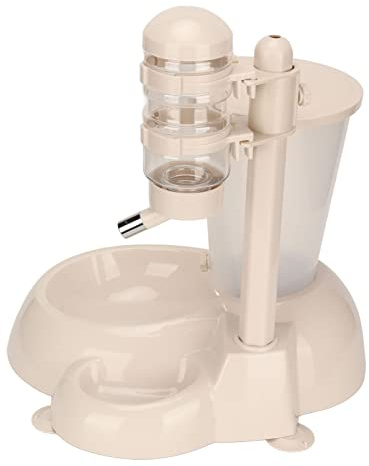 Yctze Automatic Pet Hanging Water Dispenser with Liftable Design for Dogs and Cats - Roller Ball Water Bottle & Food Bowl Combo