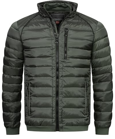 Geographical Norway Herren Herbst Winter Jacke Übergangsjacke Steppjacke Leicht Outdoor