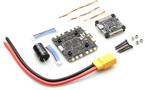 Alomejor F722 F7 Flight Controller für Ferngesteuerten FPV Racing Quadcopter, High-End Dual BEC ESC Kit, 3-8S Lipo Kompatibel (Black #-3)