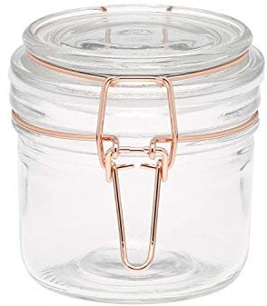Tala Copper Wire Clip Top Terrine Jar, Clear, 200ml (10A11261)