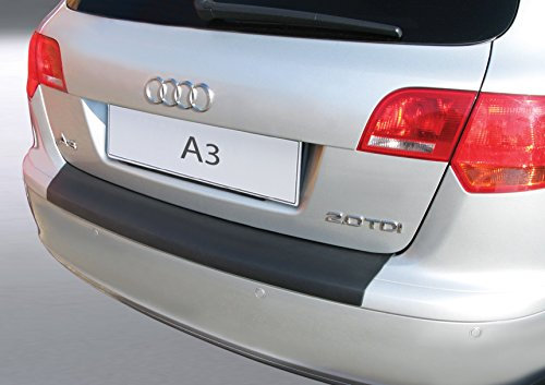 Aroba AR9361 Ladekantenschutz kompatibel mit Audi A3 Sportback 8PA (vor Facelift) BJ. 08.2004-05.2008 Stoßstangenschutz passgenau mit Abkantung ABS Sonderfarbe Carbon Optik