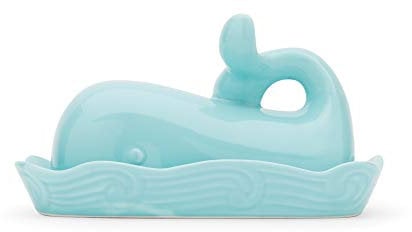 Fox Run 48743 Wal Butterdose, Keramik, Aqua Blue