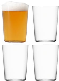 LSA International Gio Becher (Groß) 560ml Klar x 4