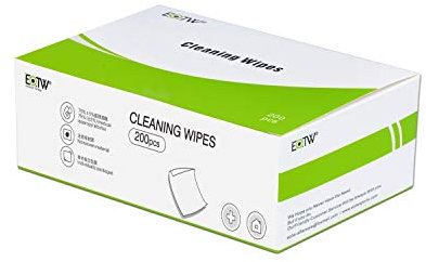 200pc Alcohol Cleaning Phone Wipes - EOTW Cleaning Screen Glasses Wipes Individually Wrapped, Disposable Cleaning Wipes Phone Laptop Use Tiny Size 6cm x 6cm