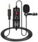 Andoer AD-M1 Omni-direccional Condenser Micrófono Lavalier Microphone con Parabrisas de Espuma para Smartphone para Cámara Réflex Digital Videocámara Grabadora de Audio