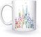 Le plus heureux Château Sur Terre Blanc Tasse White Mug Cup