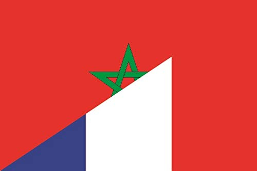 U24 Drapeau marocain de la France 150 x 250 cm