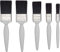 Bizwizz 5pc Woodwork Gloss Paint Brushes with No Loss of Bristle Paintbrush Heads 5 Piece Pack Set, Best paint brushes decorating tools & Technique for Architects (5 Pcs Set)