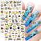 12 Sheets Beach Nail Art Stickers Decals Self Adhesive Coconut Summer Whale Fish Sea Ocean Shell Marine Life Summer Design Manicure Tips Nail Decoración para Uñas for Women Girls