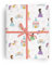 Revel Geschenkpapier mit Prinzessinnen und Einhörnern, flach gefaltet, 68,6 x 99,1 cm