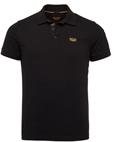 PME Legend Herren Poloshirt TRACKWAY - Regular Fit S-3XL Schwarz Weiss Blau Grün, Größe:3XL, Farbe:Black 999