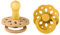 BIBS Boheme Schnuller 2er-Pack. BPA-frei., Kirschform Nippel. Naturkautschuk / Latex, Hergestellt in Dänemark. 0-6 Monate (2er Pack), Desert Sand / Honey Bee
