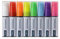 Europel Chalk Markers - 15mm Tip Liquid Chalk Ink Pens for Non Porous Surfaces - Pack of 8 Assorted Colors Markers, Wet Wipe & Dry Erase Marker Pens for Chalkboards, Blackboards, Signs, Windows