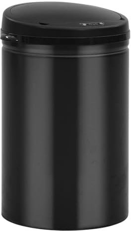 LIFTRR Home & Garden - Cubo de basura con sensor automático, 30 L, acero al carbono, color negro