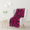 Zebra Tiger Leopard Pink bedruckte ultraweiche Mikrofaser warme und flauschige Decke, warm und bequem