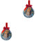 WNDUOKXH 2 Satz von Herrlicher Weihnachtsbaumschmuck für fröhliche Feiertage, Festliche Ornamente, ABS Weihnachtsbaumschmuck, Typ 4, Gelb