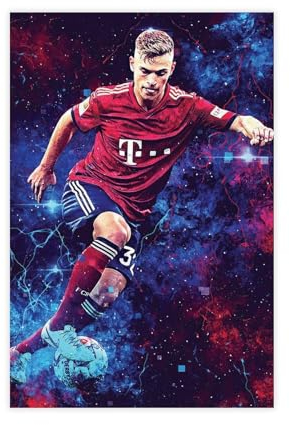 MEZUMI Joshua Kimmich 2 Leinwand-Poster, Wandkunst, Dekordruck, Bild, Gemälde für Wohnzimmer, Schlafzimmer, Dekoration, ungerahmt, 30 x 45 cm
