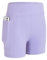 KEREDA Mädchen Kurze Hose Kinder Radlerhose Hosen Shorts Leggings Sporthose Turnhose mit Tasche,Lila,13-14 Jahre