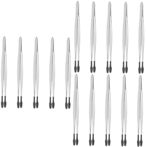 Didiseaon 15pcs Stainless Steel Tweezers Tips Jewelry Making Tweezers for Crafts