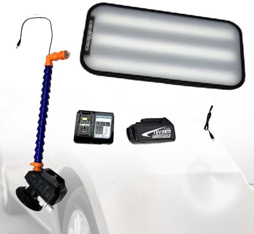 Lakenbroade Paintless Dent Fix Tools Auto PDR Light Paintless Dent Repair Tools mit Batteriefach, automatischer Dellenentfernungshalterung