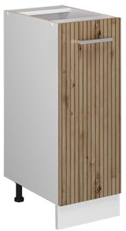 Vicco Apothekerschrank R-Line, Artisan-Eiche/Weiß, 30 cm ohne Arbeitsplatte