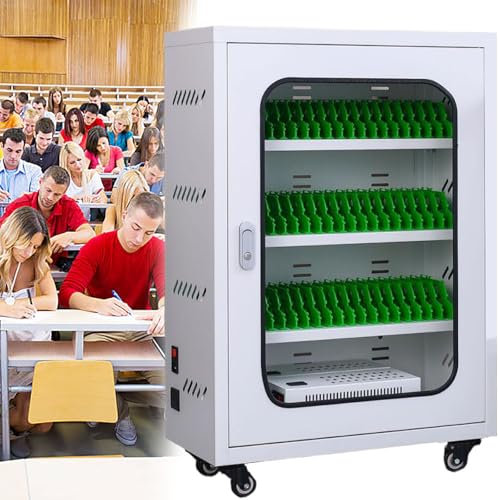 Dfdieratve Rechargeable Mobile Phone Storage Locker, USB Charging Station for Cell Phone, 30Ports-60-Ports Mobile Phone Charging Cabinet, Cellphone Locker 2 in 1, for School Church Airport,50Slots