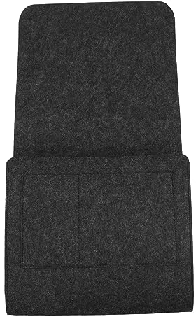 MERRYHAPY Felt Bedside Organizer Mit Mehreren Taschen Praktische Aufbewahrungstasche Für Bett Und Sofa Für Handy Bücher Und Robuste Filztasche Dunkelgrau Für Zuhause Und
