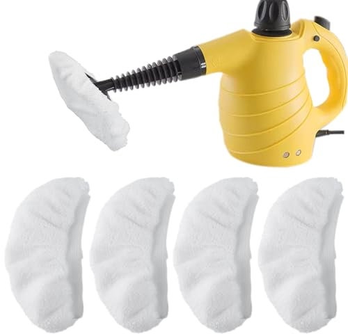 Trasylph Lot de 4 chiffons universels en microfibre pour nettoyeur vapeur à main, compatibles avec Steam Shot, Steamer, Comforday, PurSteam, Lavables