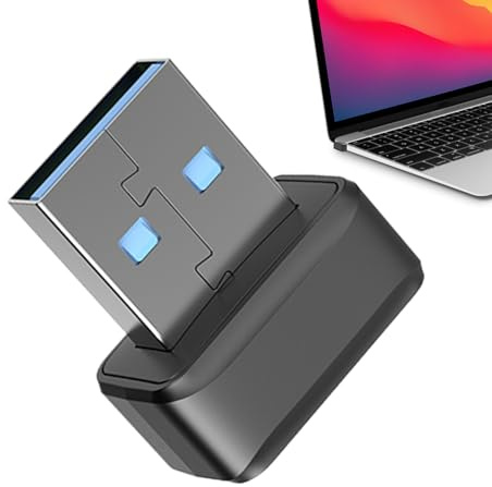 Laptop Fingerprint Reader, USB Fingerprint Security Device, Portable Fingerprint Logger, PC Fingerprint Login Dongle, 360 Degree Touch Fingerprint Reader, USB Fingerprint Scanner For Laptop,