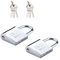 PLABBDPL 2 Pcs Candado Pequeño con Llave, Candado de Equipaje con Llaves, Mini Candado de Seguridad Maleta para Equipaje Bolsa Maleta Casillero, B