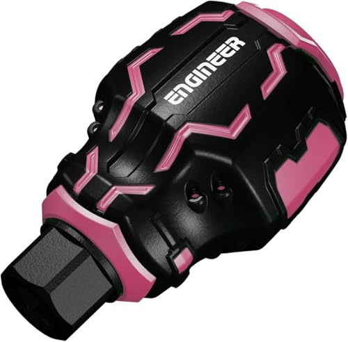 Engineer DZ-90P Ball Grip Screwdriver Handle, 2.16 inch length (Pink Version)