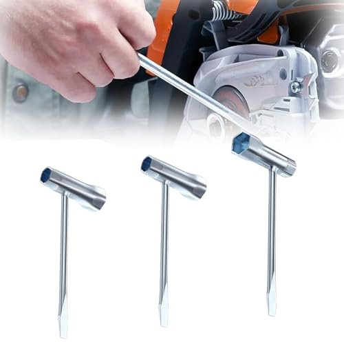 HSYTEK 3 Stück Zündkerzenschlüssel, Glühkerzenschlüssel 13 Mm X 19 Mm, T Zündkerzenschlüssel Set, Kombischlüsse für Motorsägenmäher Bürstenschneider Rasenmäher