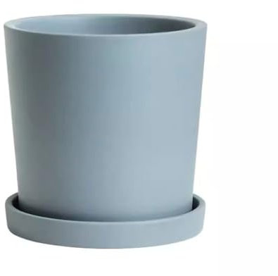 Pot de Fleur Pot De Fleurs en Céramique Bleue Nordique, Ensemble Pots Terre Cuite for Plantes Phalaenopsis, Poterie Haute Qualité avec Plateau Pot de Fleurs Simple et Moderne