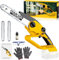 8-Inch Electric Chainsaw with 2 Replaceable Chains, 850W/2400RPM Portable Cutting Saw Compatible with Makita 18V Batteries, Perfect Gardening Tool for Fathers, Husbands, Men, and Women